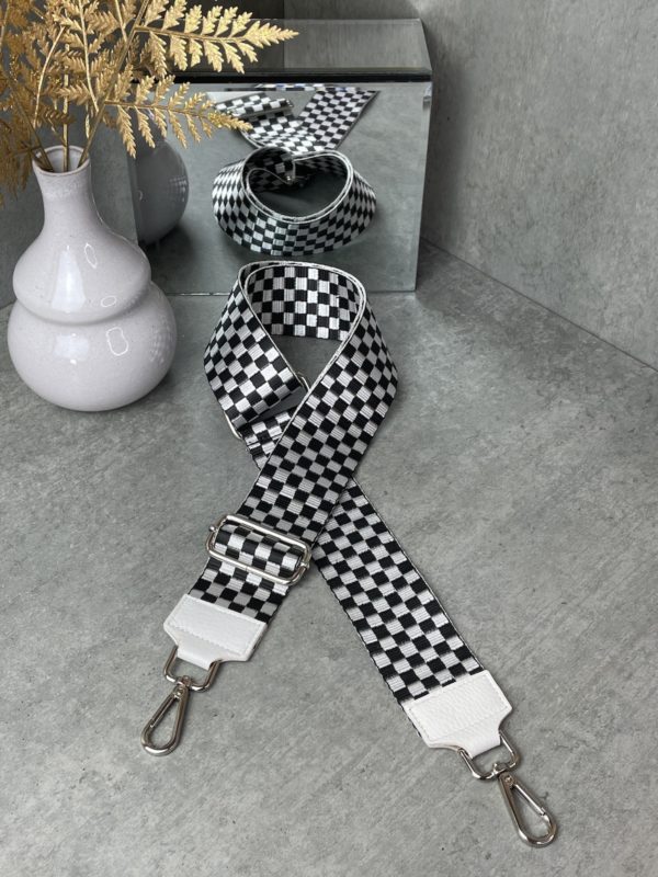 Marco Moda Taschengurt Schachbrettmuster schwarz weiß