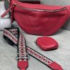 Marco Moda Bauchtasche rot mit schultergurt und mini beauty bag