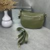 Marco Moda Bauchtasche Khaki Olivgrün Leder Taschengurt