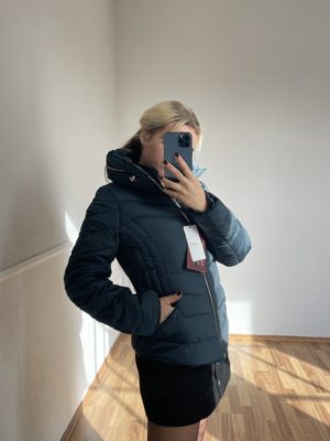 Marco Moda petrol winterjacke steppjacke Stehkragen Jacke mit kapuze