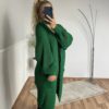 Marco Moda grüner Cardigan warme Strickjacke gruen