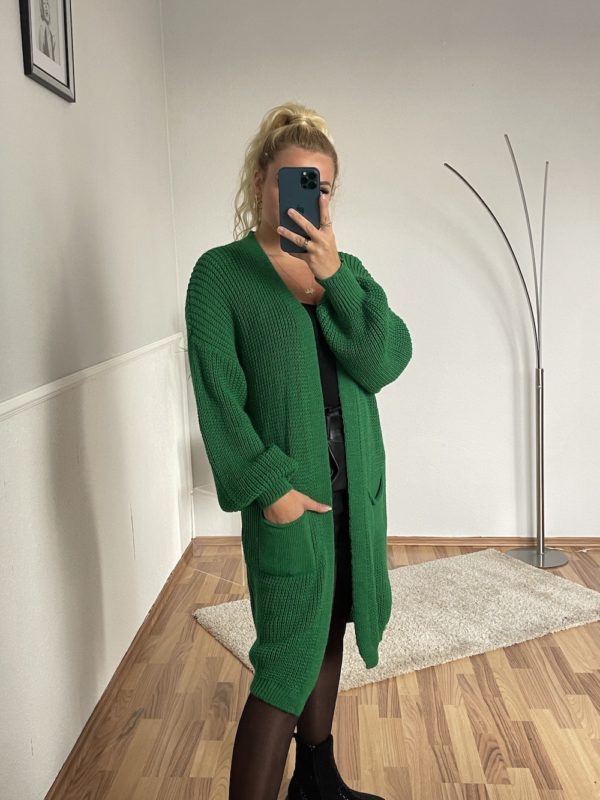 Marco Moda grüner Cardigan warme Strickjacke gruen