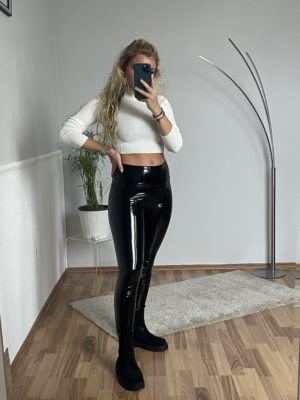 marco moda lack leggings schwarz