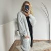 marco moda fashion cardigan hellgrau Strickjacke