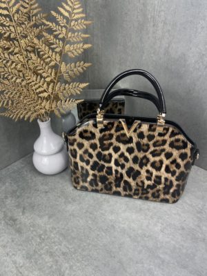 marco moda handtasche shopper Leo print animal print taste shopper