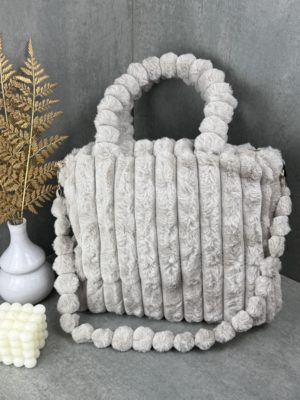 Marco Moda plueschtasche Handtasche Kunstfell kuschelige Tasche großer shopper