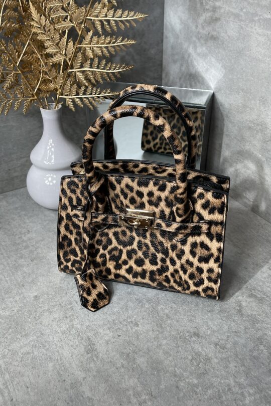Marco Moda Leopard Handtasche animal print Tasche mini shopper
