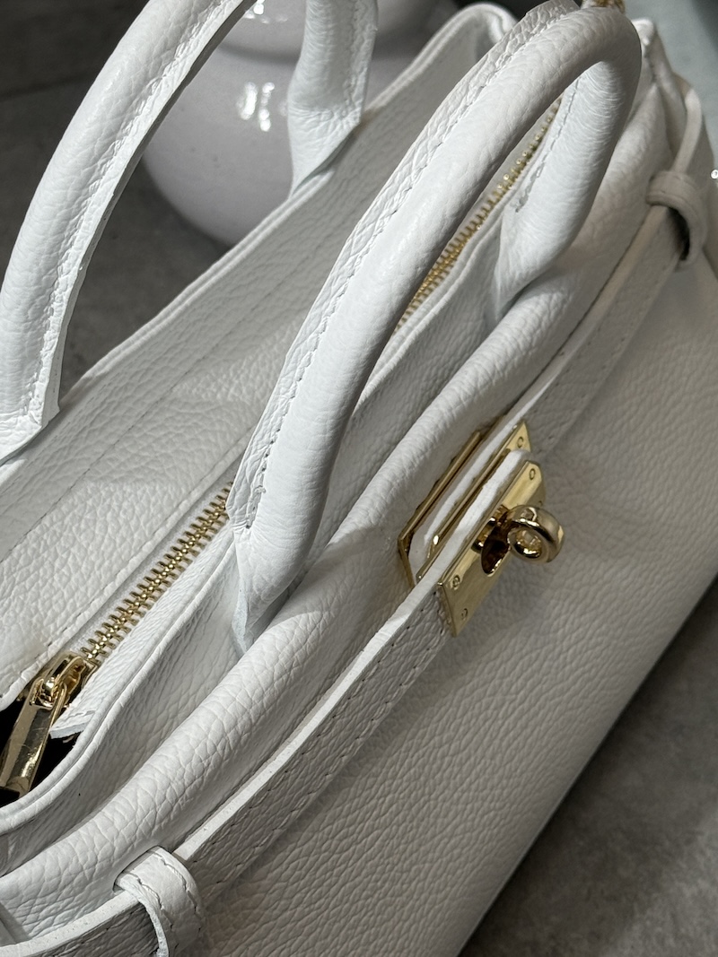 Marco Moda Amara Handtasche weiß echterer Handtasche mit schultergurt