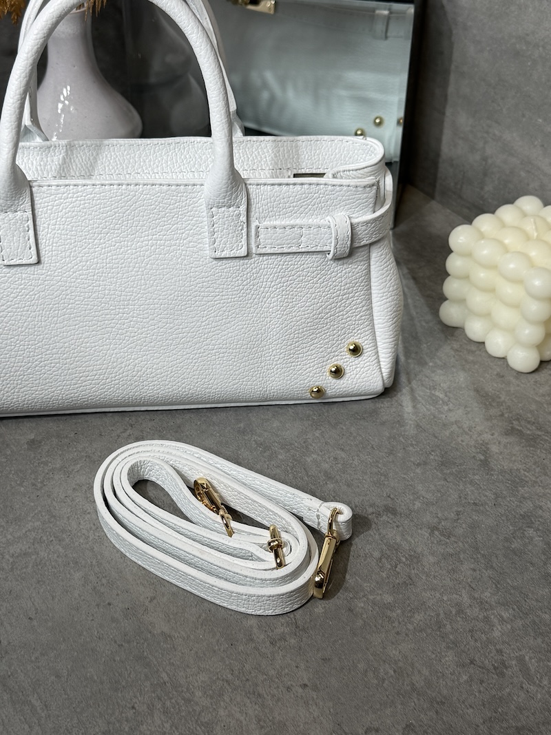 Marco Moda Schultertasche Damen handtasche weiß mit schultergurt
